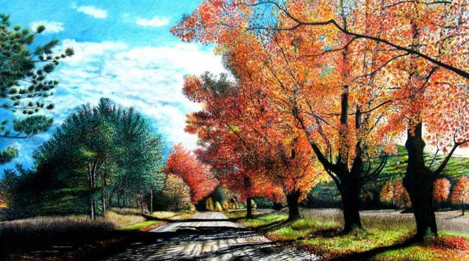 تابلو-نقاشی-مداد-رنگی